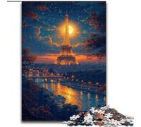 Puzzle della Torre Eiffel per adolescenti, 1000 pezzi, per bambini dai 14 anni in su, rompicapo per famiglie, regali di compleanno per Natale (50x75cm)