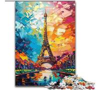 Puzzle della Torre Eiffel per adolescenti, per età 14+, giochi divertenti, attività divertenti a casa, regali di compleanno, regali di viaggio (26x38cm)