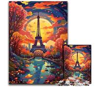 Puzzle della Torre Eiffel per adulti, 1000 pezzi, puzzle difficili per adulti, ideali per gli innamorati, Capodanno, San Valentino, 26X38CM/10,23x14,96 pollici.