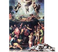 Puzzle della Trasfigurazione di Raffaello, sfida difficile, puzzle in cartone riciclato al 100%, per donne e uomini, regali per la festa della mamma, 1000 pezzi (26x38 cm)