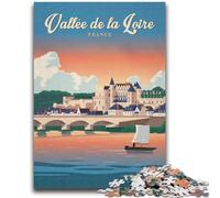 Puzzle della Valle della Loira da 1000 pezzi per adolescenti, gioco per famiglie, antistress, sfida difficile, regalo per amici e parenti, 1000 pezzi (26x38cm)
