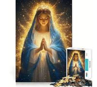 Puzzle della Vergine Maria da 1000 pezzi,gioco di memoria,taglio di precisione,attività creativa interattiva per allenare la mente a casa (50x75cm)