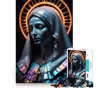 Puzzle della Vergine Maria da 1000 pezzi per adulti, gioco di logica e abilità, calma e relax, taglio preciso, regalo affettuoso 38x52cm
