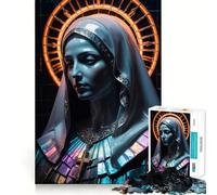 Puzzle della Vergine Maria da 1000 pezzi per ragazzi, gioco di logica stimolante per attività domestiche, bordi trasparenti, regalo prezioso 50x75cm