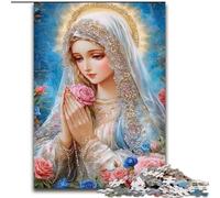 Puzzle della Vergine Maria per adolescenti, 1000 pezzi, antistress, vacanze a casa, interazione genitore-figlio (26x38cm)
