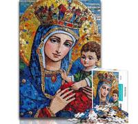 Puzzle della Vergine Maria per adolescenti, puzzle da 1000 pezzi, modelli da assemblare, attività divertenti da fare a casa, regalo di compleanno, regali da viaggio, 38x26cm
