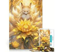 Puzzle della Volpe a Nove Code per Ragazzi, 1000 Pezzi, Gioco Intellettuale, Divertimento in Casa, Taglio Di Qualità, Regalo Creativo (50x75cm)