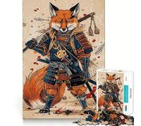 Puzzle della Volpe Samurai da 1000 pezzi per ragazzi, gioco di logica e abilità, divertimento rilassante, tagli precisi, (38x52cm)