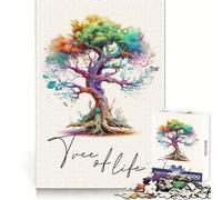 Puzzle dell'Albero della Vita Antico, 1000 pezzi, per adolescenti, sfida mentale, relax, tempo libero, incastro perfetto, regalo di Natale (38x52cm)