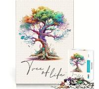 Puzzle dell'Albero della Vita Antico per Ragazzi,1000 Pezzi,Gioco di Abilità Mentali,Taglio Laser per un Incastro Perfetto,Momento di Tranquillità,Esercizio Mentale a Casa (38x26cm)