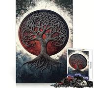 Puzzle dell'Albero della Vita Celtico da 1000 pezzi per adolescenti,hobby rilassante e stimolante,bordi precisi,regalo per le vacanze (50x75cm)