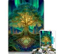 Puzzle dell'albero della vita per adolescenti, 1000 pezzi, giocattolo educativo intellettuale decomprimente, regalo di compleanno, regali, arte murale 38x26cm