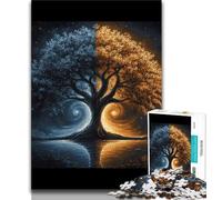 Puzzle dell'albero della vita per adolescenti, 1000 pezzi, giocattolo educativo intellettuale decomprimente, regalo di compleanno, regali, arte murale 38x26cm