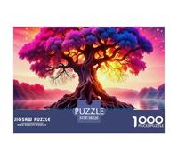 Puzzle dell'Albero della Vita. Puzzle per Adulti e Bambini. 1000 Pezzi. Gioco di Sfida Fantastica Giocattoli Educativi Decorazione per la Casa per Giochi Educativi e Regali 38x26cm/1000pcs