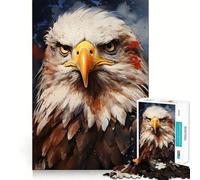 Puzzle dell'aquila calva americana per ragazzi,1000 pezzi,gioco divertente per la mente,connessione pulita e senza interruzioni,un modo coinvolgente per passare il tempo libero (38x52cm)