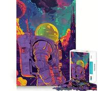 Puzzle dell'astronauta per ragazzi, 1000 pezzi, gioco per allenare la mente, semplice e divertente da assemblare, regalo prezioso 50x75cm