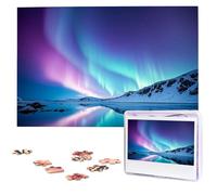 Puzzle dell'aurora boreale dalle foto 1000 pezzi puzzle in legno personalizzati impegnativi puzzle per adulti puzzle personalizzati regali per famiglia matrimonio amico