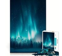 Puzzle dell'aurora boreale per adulti, 1000 pezzi, rompicapo per la mente, assemblaggio lento e divertente, regalo perfetto (38x26cm)