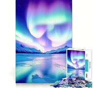 Puzzle dell'aurora boreale per adulti, 1000 pezzi, rompicapo per la mente, piacevole da assemblare, regalo perfetto (38x52cm)