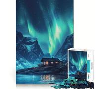 Puzzle dell'Aurora Boreale per Ragazzi, 1000 Pezzi, Gioco Intellettuale, Divertimento in Casa, Qualità, Taglio Di Qualità, Regalo Creativo (50x75cm)