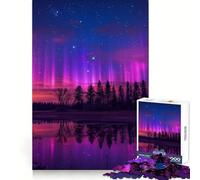 Puzzle dell'Aurora del Nord da 1000 pezzi per adolescenti, gioco di logica e abilità, momento di serenità, taglio preciso, (38x52cm)