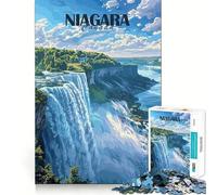 Puzzle delle Cascate del Niagara, Canada, per ragazzi, 1000 pezzi, gioco di logica, divertimento casual, taglio di precisione, regalo speciale (50x75cm)