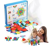 Puzzle delle Forme 210 Pezzi Tangram Geometrici Giocattoli