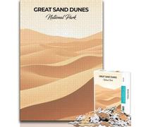 Puzzle delle Grandi Dune di Sabbia per Adulti e Adolescenti, Gioco Stimolante e Gioco per Famiglie, Ideale Come Regalo per Tutta la Famiglia 50x75cm