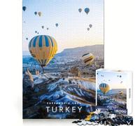 Puzzle delle Grotte della Cappadocia per adulti, 1000 pezzi, esercizio di logica, svago rilassante, bordi netti, regalo di Natale (38x26cm)