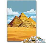 Puzzle delle Piramidi di Giza per adulti, 1000 pezzi, gioco stimolante, ideale come regalo per tutta la famiglia, 1000 pezzi (50x75cm)