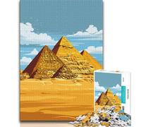 Puzzle delle Piramidi di Giza per adulti, 1000 puzzle, gioco stimolante, ideale come regalo per tutta la famiglia, 38x26cm