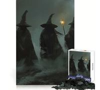 Puzzle delle Tre Streghe di Halloween per Ragazzi, 1000 Pezzi, Gioco di Logica, Passatempo per la Casa, Taglio Preciso, Regalo per le Feste 50x75cm
