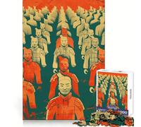 Puzzle dell'esercito di terracotta da 1000 pezzi per adulti, gioco di logica e abilità, calma e relax, taglio preciso, regalo affettuoso 38x26cm