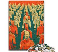 Puzzle dell'esercito di terracotta per adulti e adolescenti, puzzle antistress, sfida difficile per la decorazione della casa per 14+ 1000 pezzi (50x75cm)