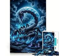 Puzzle dello Zodiaco Scorpione da 1000 pezzi per adolescenti, gioco per allenare la mente, momento di relax, attività artistica, regalo stagionale (38x52cm)