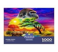 Puzzle dell'orso polare per adulti e bambini. 1000 pezzi. Ottimo regalo, gioco di sfida, gioco educativo, decorazione per la casa per adulti e bambini dai 14 anni in su. 75x50 cm/1000 pezzi