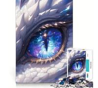Puzzle dell'Universo Occhio del Drago Bianco,1000 pezzi,gioco di concentrazione mentale,taglio di precisione,bordi lisci,gioco significativo per costruire connessioni (38x26cm)