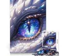 Puzzle dell'Universo Occhio di Drago Bianco per Adolescenti, 1000 pezzi, esercizio di logica, relax, bordi puliti, (50x75cm)