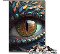 Puzzle Deluxe da 1000 pezzi "Occhio di Drago" in legno, gioco interattivo per famiglie, adatto a partire dai 14 anni, 50x75cm, gioco rompicapo per adolescenti, regalo perfetto per le feste