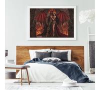 Puzzle Demone Satanico dell'Inferno 1000 Pezzi, Gioco da Tavolo Gotico