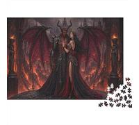 Puzzle Demone Satanico dell'Inferno 1000 Pezzi, Gioco da Tavolo Gotico