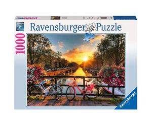 Puzzle Dennis van de Water: Biciclette ad Amsterdam - 1000 pz - Ravensburger 196