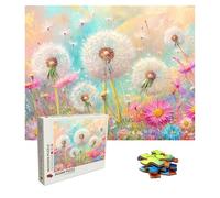 Puzzle Dente di leone Puzzle 1000 Pezzi sogno Art Jigsaw Puzzles For Adults, Puzzles in Legno XXL 75x50 cm, Si Adattano Perfettamente Tra Loro Lettere Sul Retro, Regalo Uomo Donna, Compact Box 8p-620