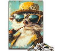 Puzzle Detective Mongoose da 1000 pezzi per adulti, aiuta il cervello ad allenarsi, giocattoli avvincenti per coltivare la pazienza, gioco di sfida unico (38x52cm)