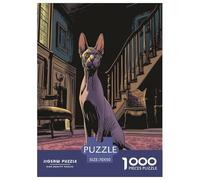 Puzzle di 1000 pezzi con bambola gotica in cartone resistente, ideale per genitori e figli, per il tempo libero a casa. Opera d'arte unica, 75x50 cm/1000 pezzi.
