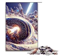 Puzzle di 1000 pezzi di buchi neri frattali per bambini, puzzle in legno, decorazioni per la casa, 1000 pezzi