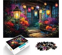 Puzzle di 1000 pezzi per adulti lanterne sul portico giocattoli di intrattenimento familiare un'opera d'arte per un adolescente di 14 anni e oltre 50x70cm
