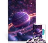 Puzzle di 1000 pezzi per adulti pianeti aurora colorati giocattolo educativo intellettuale decomprimente analisi e logica 50x70cm
