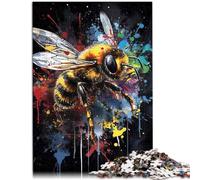 Puzzle di 1000 pezzi per adulti Pittura delle api Giochi divertenti in famiglia Aiuta il cervello a esercitare giocattoli avvincenti per coltivare la pazienza 26x38cm