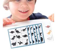 Puzzle Di Abbinamento Di Forme - Gioco Di Abbinamento Di Forme Di Carta In Legno Da 18,5 Cm | Giocattolo Coordinato Con Colorate Luminose Per Bambini | Migliora L'osservazione, L'attenzione E Le